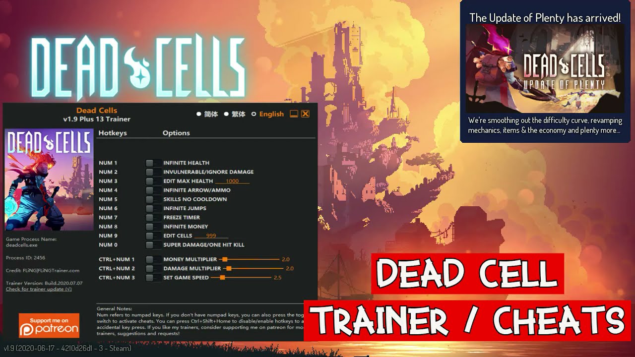 Dead Cells читы и трейнеры на ПК-версию